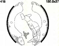 Комлект тормозных накладок TRISCAN 8100 42416