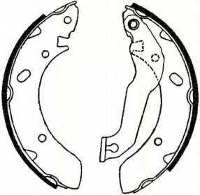Комлект тормозных накладок TRISCAN 8100 43561
