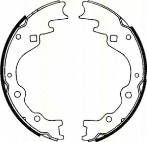 Комплект тормозных колодок TRISCAN 8100 50461