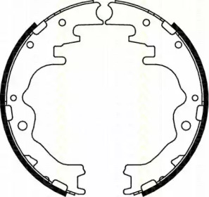 Комлект тормозных накладок TRISCAN 8100 50526