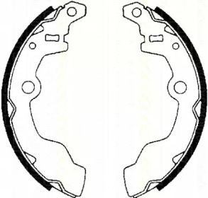 Комлект тормозных накладок TRISCAN 8100 69002
