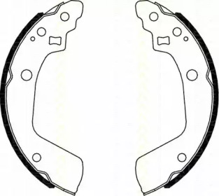 Комлект тормозных накладок TRISCAN 8100 69008