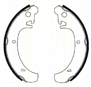 Комлект тормозных накладок TRISCAN 8100 70442