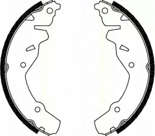 Комлект тормозных накладок TRISCAN 8100 80002