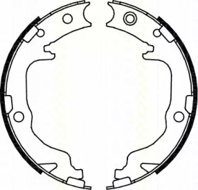 Комлект тормозных накладок TRISCAN 8100 80010
