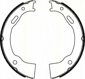 Комплект тормозных колодок, стояночная тормозная система TRISCAN 8100 80014