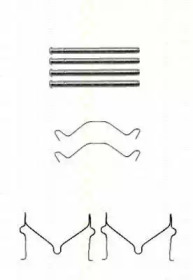 Комплектующие, колодки дискового тормоза TRISCAN 8105 101604