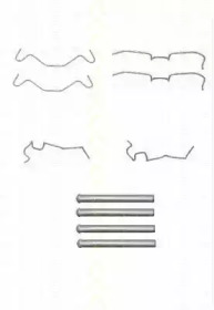 Комплектующие, колодки дискового тормоза TRISCAN 8105 411606
