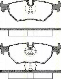 Комплект тормозных колодок TRISCAN 8110 10012