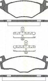 Комплект тормозных колодок TRISCAN 8110 10022