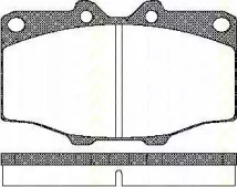 Комплект тормозных колодок TRISCAN 8110 10034