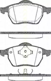 Комплект тормозных колодок TRISCAN 8110 10502
