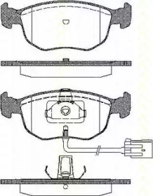 Комплект тормозных колодок TRISCAN 8110 10504