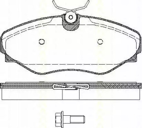 Комплект тормозных колодок TRISCAN 8110 10535