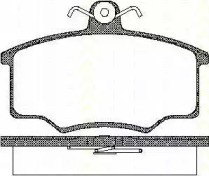 Комплект тормозных колодок, дисковый тормоз TRISCAN 8110 10776
