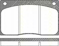 Комплект тормозных колодок TRISCAN 8110 10799