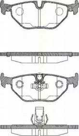 Комплект тормозных колодок TRISCAN 8110 11003