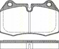 Комплект тормозных колодок TRISCAN 8110 11004