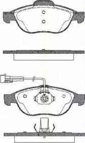 Комплект тормозных колодок TRISCAN 8110 12002