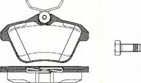 Комплект тормозных колодок TRISCAN 8110 12003