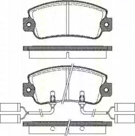 Комплект тормозных колодок, дисковый тормоз TRISCAN 8110 12843