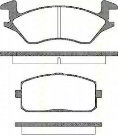 Комплект тормозных колодок TRISCAN 8110 13010