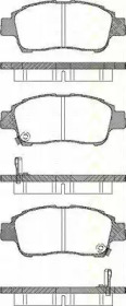 Комплект тормозных колодок TRISCAN 8110 13019