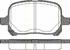Комплект тормозных колодок TRISCAN 8110 13022