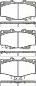 Комплект тормозных колодок TRISCAN 8110 13030