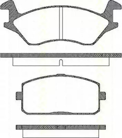 Комплект тормозных колодок TRISCAN 8110 13043