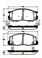 Комплект тормозных колодок TRISCAN 8110 13066