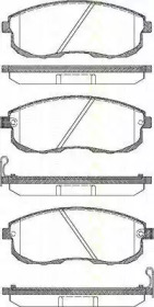 Комплект тормозных колодок TRISCAN 8110 14013