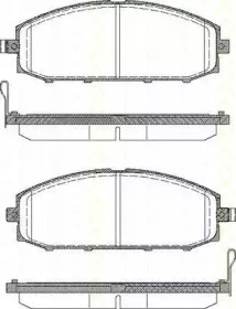 Комплект тормозных колодок TRISCAN 8110 14024