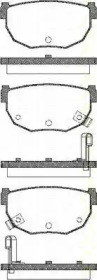 Комплект тормозных колодок TRISCAN 8110 14034