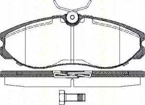 Комплект тормозных колодок TRISCAN 8110 14174