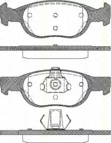 Комплект тормозных колодок TRISCAN 8110 15010