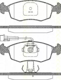 Комплект тормозных колодок TRISCAN 8110 15015