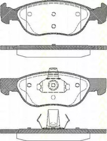 Комплект тормозных колодок TRISCAN 8110 15026