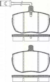 Комплект тормозных колодок TRISCAN 8110 15946