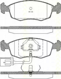 Комплект тормозных колодок TRISCAN 8110 16163