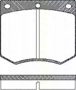 Комплект тормозных колодок TRISCAN 8110 16229