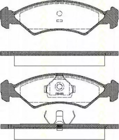 Комплект тормозных колодок TRISCAN 8110 16300