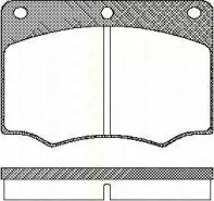 Комплект тормозных колодок, дисковый тормоз TRISCAN 8110 16839