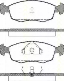Комплект тормозных колодок, дисковый тормоз TRISCAN 8110 16868