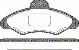 Комплект тормозных колодок TRISCAN 8110 16950