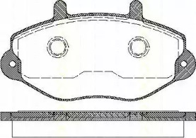 Комплект тормозных колодок TRISCAN 8110 16970