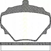Комплект тормозных колодок TRISCAN 8110 17004