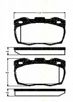Комплект тормозных колодок TRISCAN 8110 17021