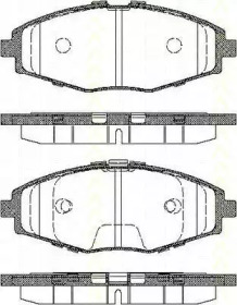 Комплект тормозных колодок TRISCAN 8110 21002