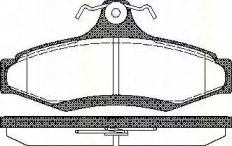 Комплект тормозных колодок TRISCAN 8110 21004
